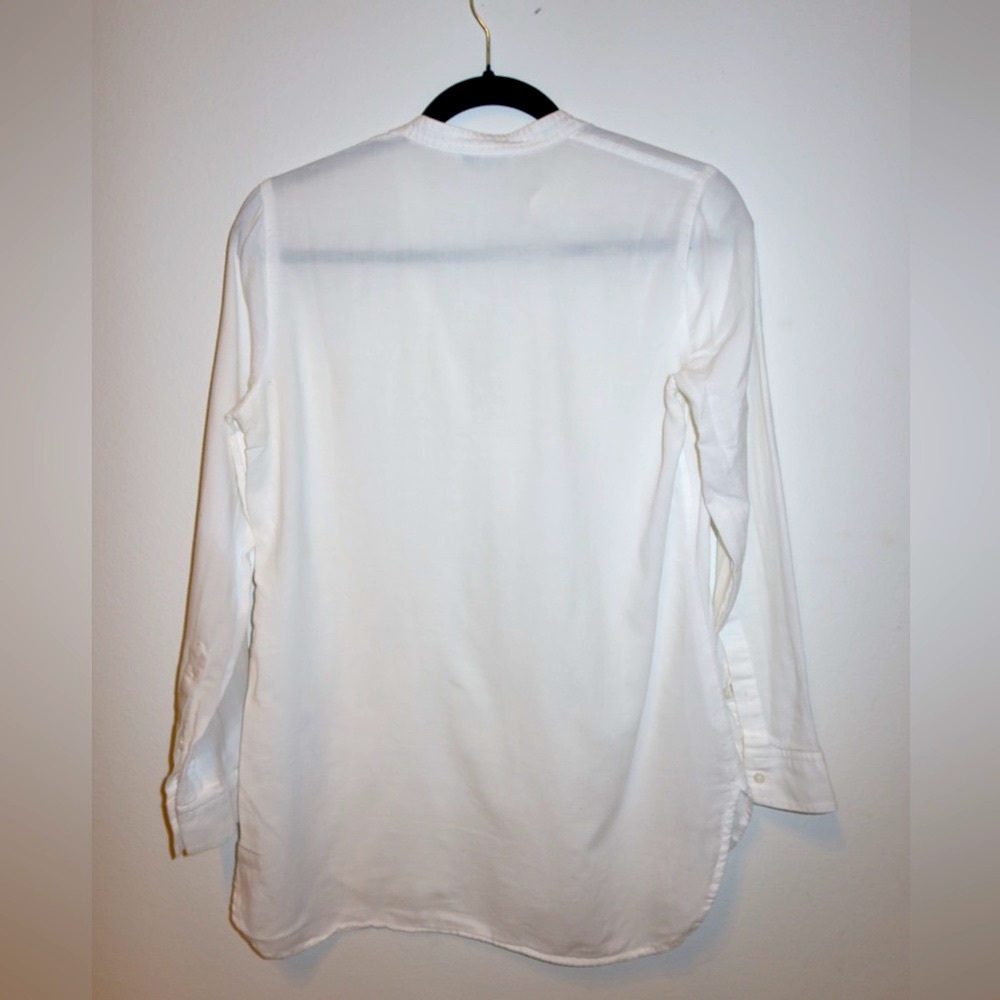 Madewell Linen Tunic Top in White Cotton size XS - Picture 4 of 4